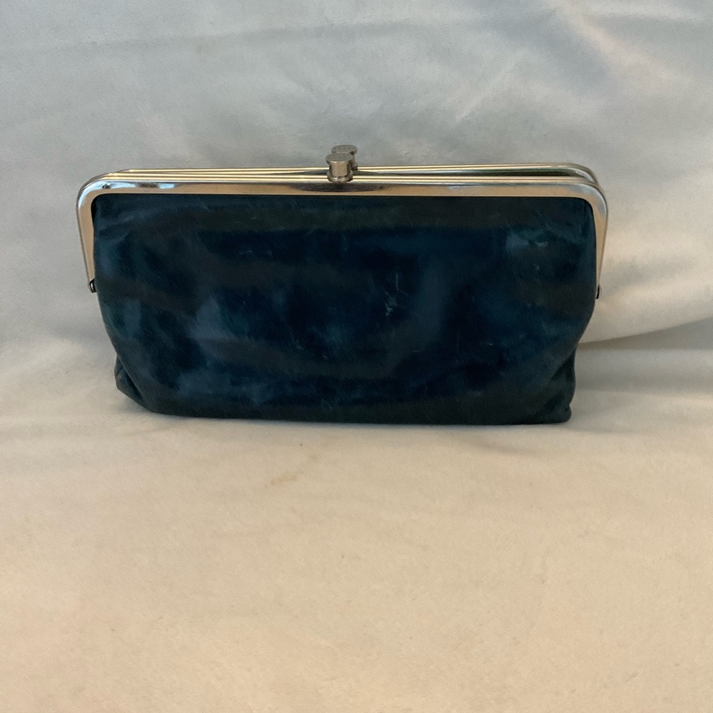 HOBO Blue Clutch Wallet